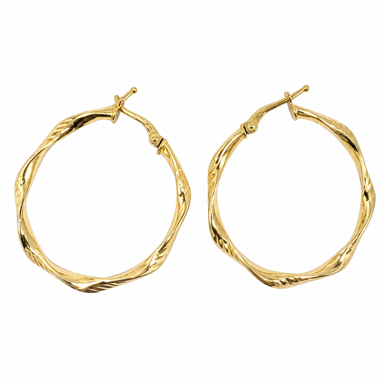 Unisex-Ohrringe aus 18 Karat Gold TIZIANO TIZ OR 475