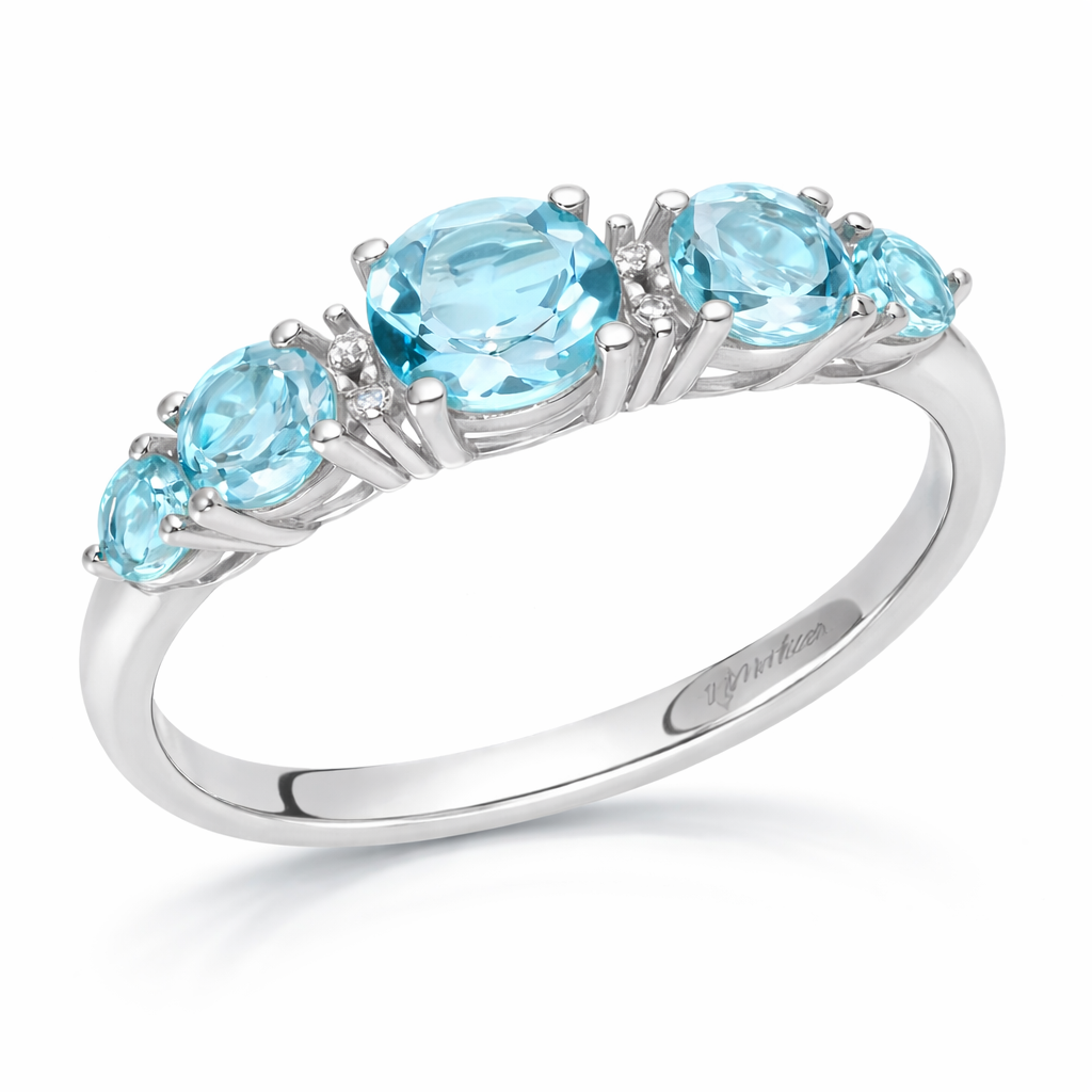 Anello da Donna Gemme del Cielo in oro bianco 9KT Miluna MIL LID4083X