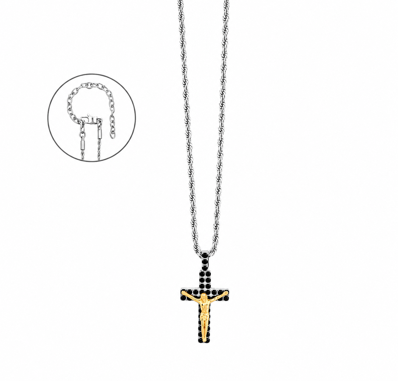Collana da Uomo con Croce in Acciaio 4US Paciotti 4US 4UCL8509