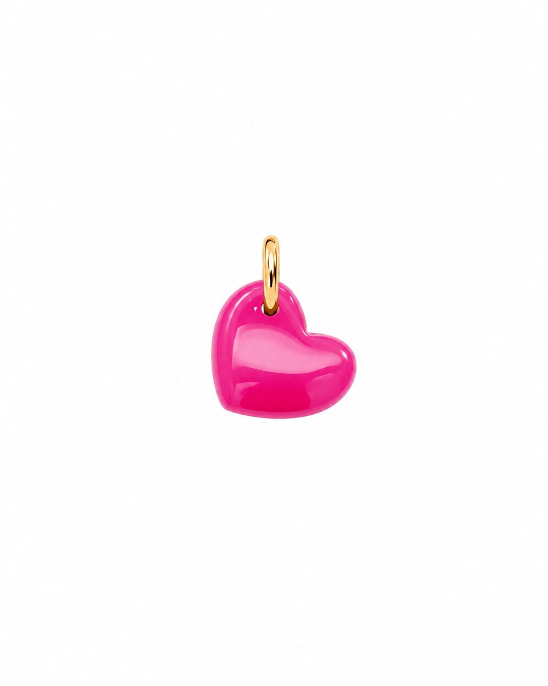 Charm Cuore Rosa in Cristallo Charm-bar in Argento 925 Rue De Mille RDM CB-LCN 85