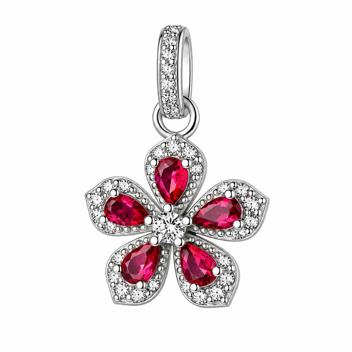 Pendente da Donna con fiore e cubic zirconia in Argento 925 Brosway BROS FPR152
