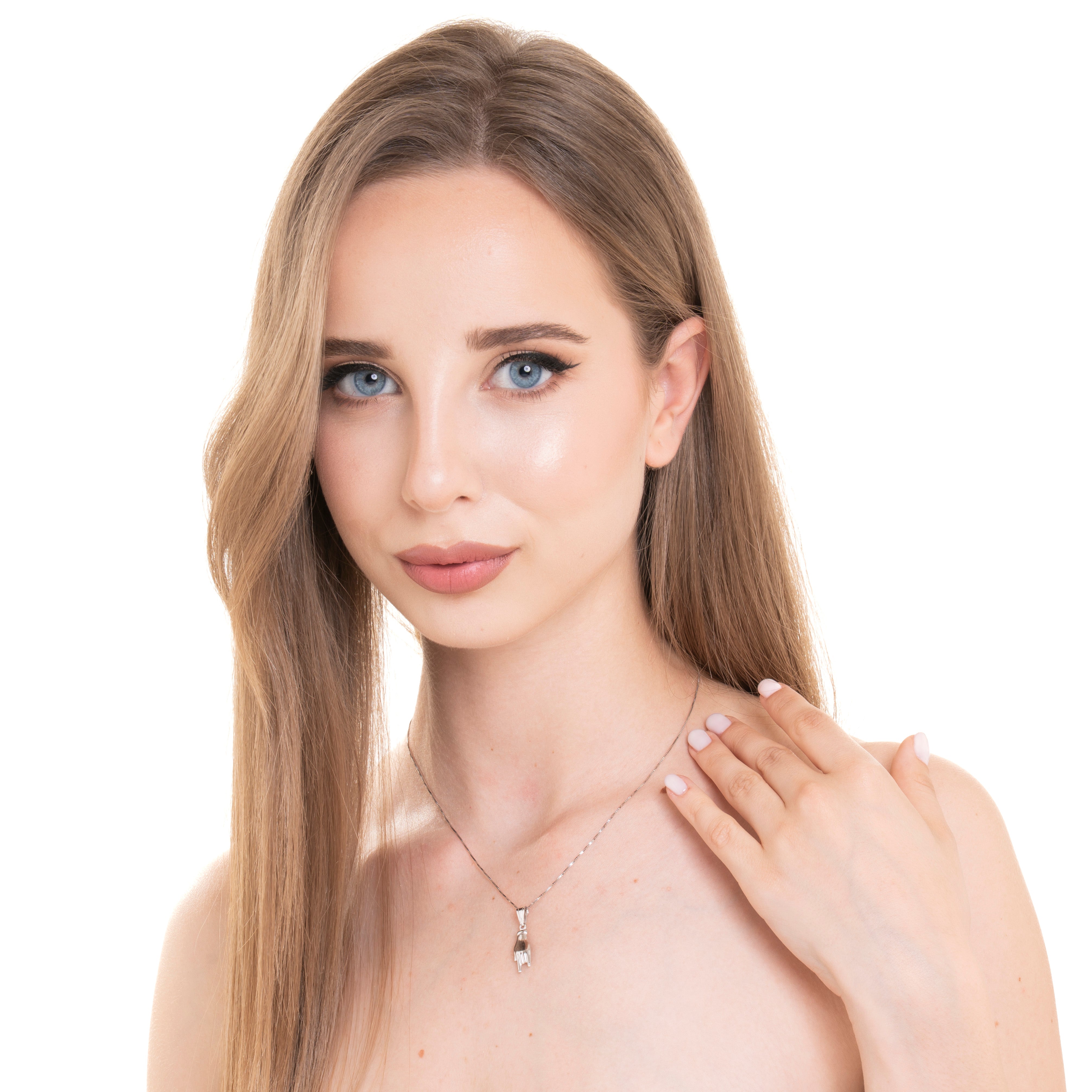 Collana con Mano Corna Argento TIZ AGCND 25 G