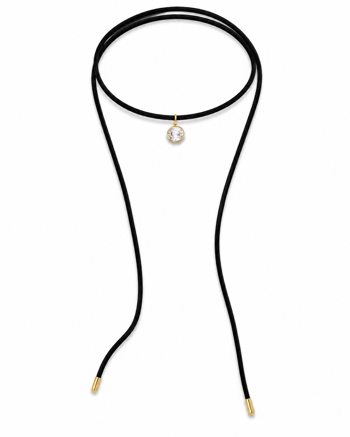 Girocollo da Donna No close Tessuto Oval Nero in Argento 925 collezione Alma Rue de Mille RDM GR-039 M6 AU