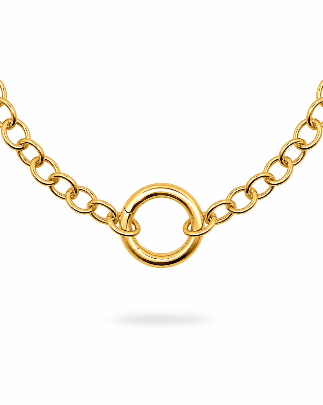Collana Base per charm Rolò grande con chiusura grande in Argento 925 Rue de Mille RDM CB-LGR 06