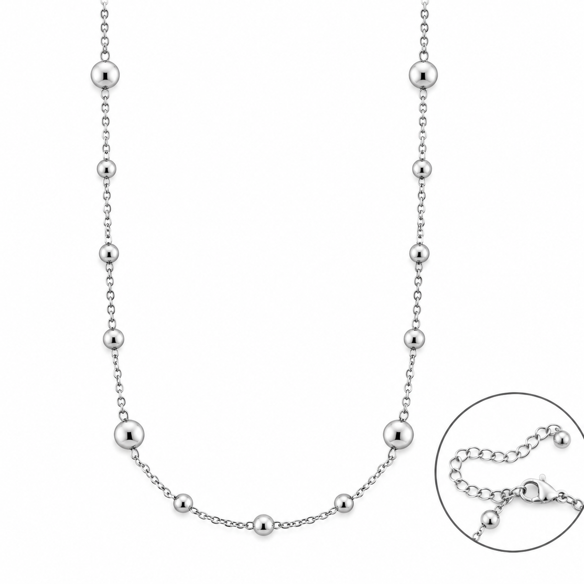 Collana da Donna con Sfere in Acciaio 4US Cesare Paciotti 4US 4UCL7402W
