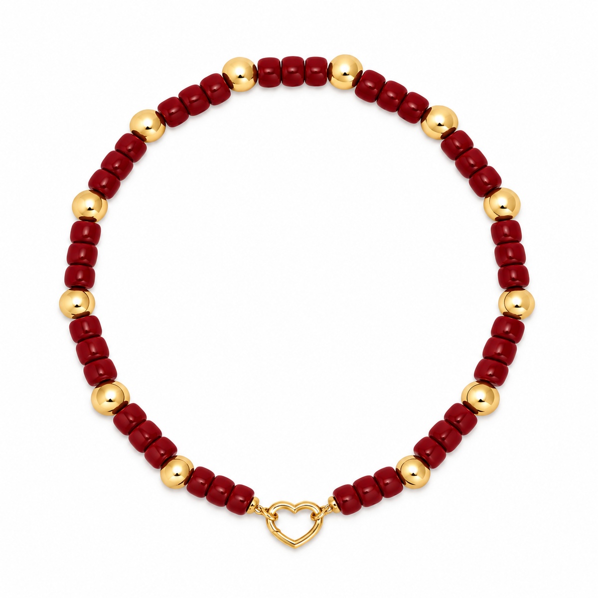 Girocollo da Donna Base per charm Boule Burgundy in Argento 925 Rue de Mille RDM CB-LGR 17 C10