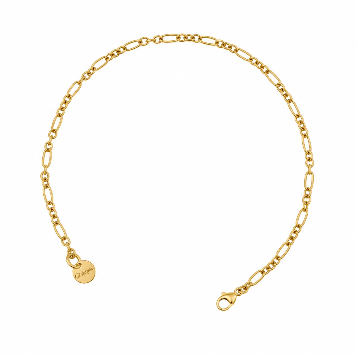 Bracciale da Donna catena dorato base per charm in Argento 925 Rue de Mille RDM CB-LBR 04