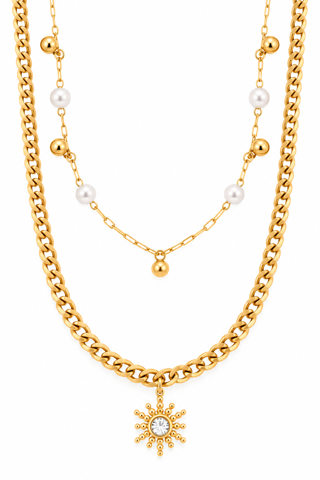 Collana da Donna Multifilo in Acciaio 4US Cesare Paciotti 4US 4UCL8342W