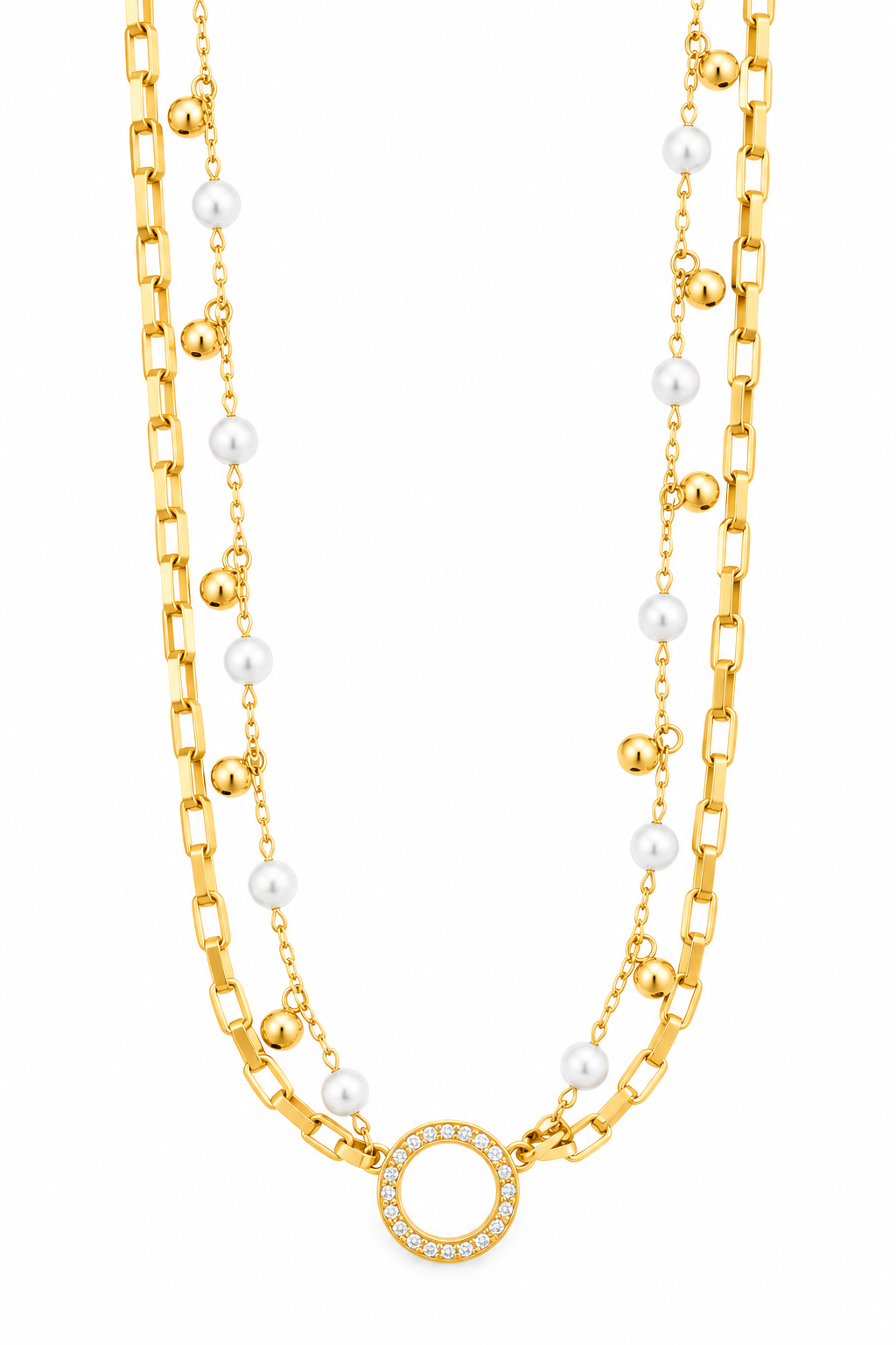 Collana da Donna Multifilo in Acciaio 4US Cesare Paciotti 4US 4UCL8347W