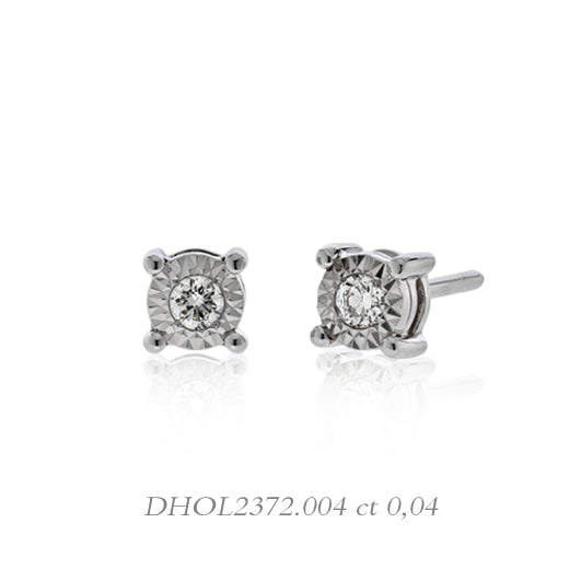 Orecchini da Donna Linea Stelle in Oro e Diamanti CT0.04 donna oro