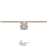 Collana da Donna  in Oro Rosa con Diamanti ct0,05 DONNA ORO