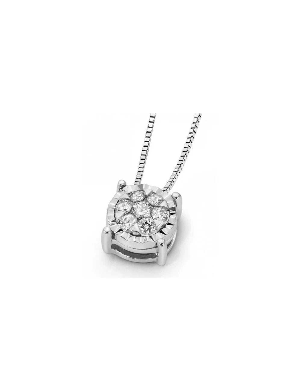 Collana da Donna con Pendente Diadema in Oro Bianco Donna oro