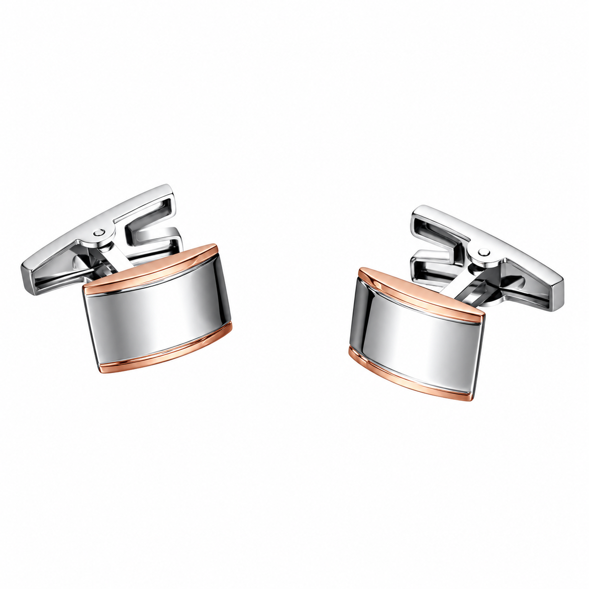 Comete COM UGM102 Men's Customizable Steel Cufflinks