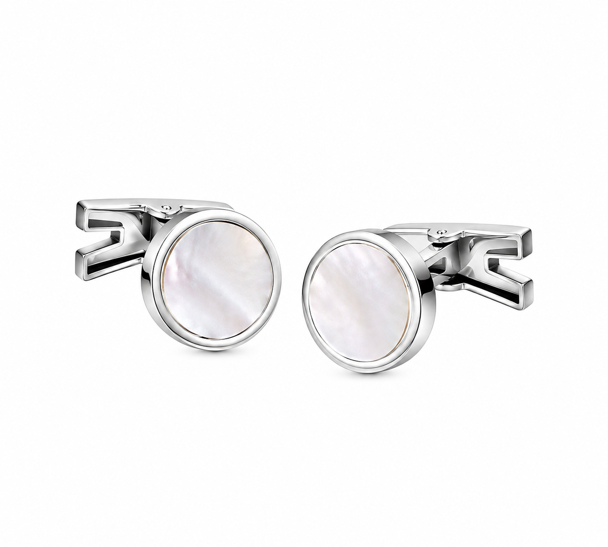 Comete COM UGM102 Men's Customizable Steel Cufflinks
