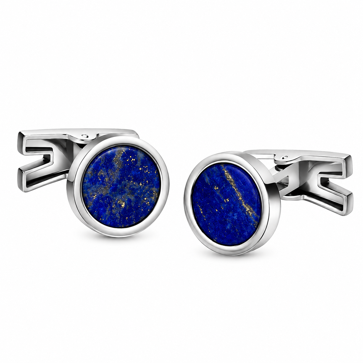 Comete COM UGM102 Men's Customizable Steel Cufflinks