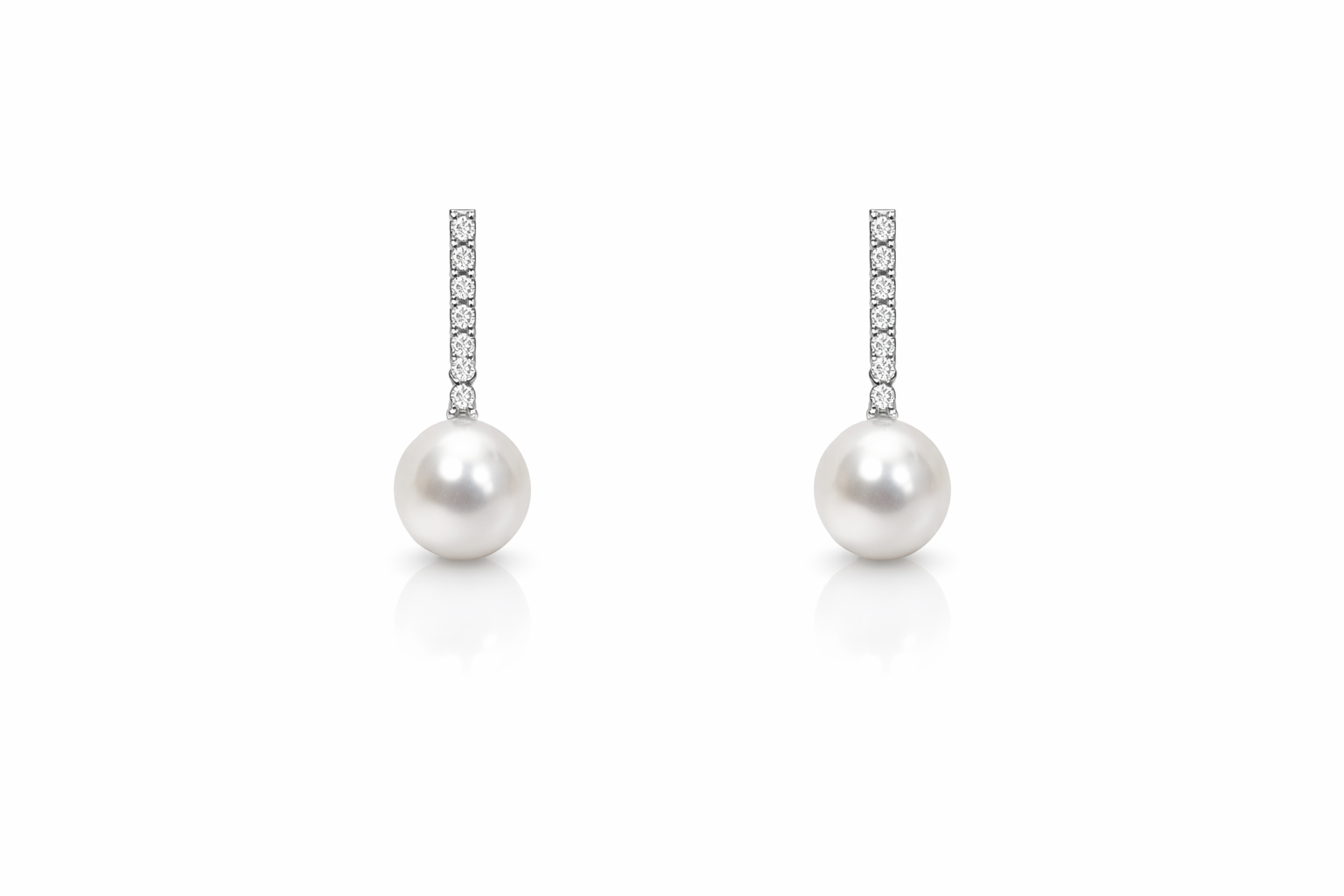 Orecchini da Donna con Perla in oro 9Kt e diamanti KIOTO OR9KT-5P/7
