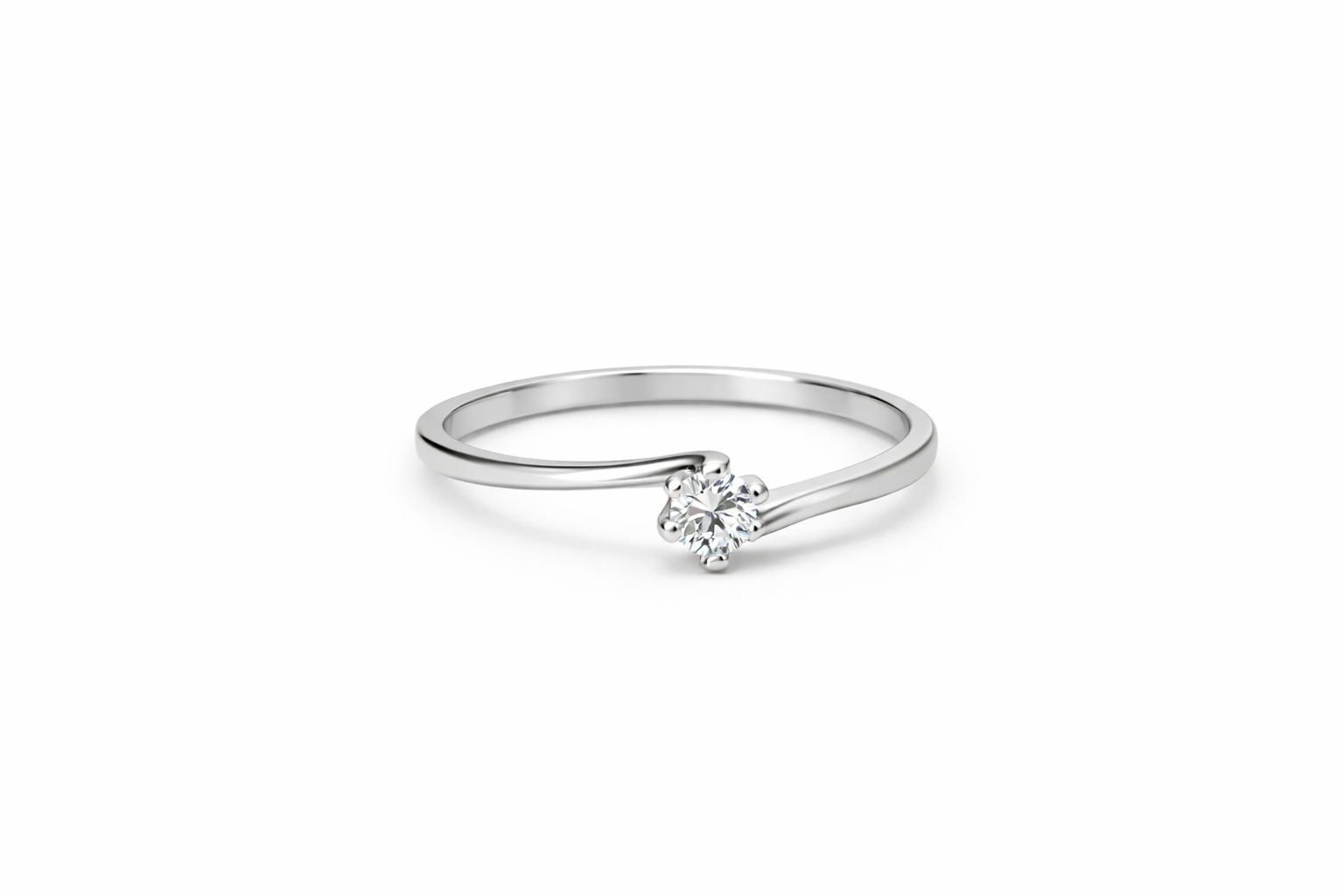 Anello Solitario da Donna in oro 18Kt TIZIANO TIZ ANOR 47