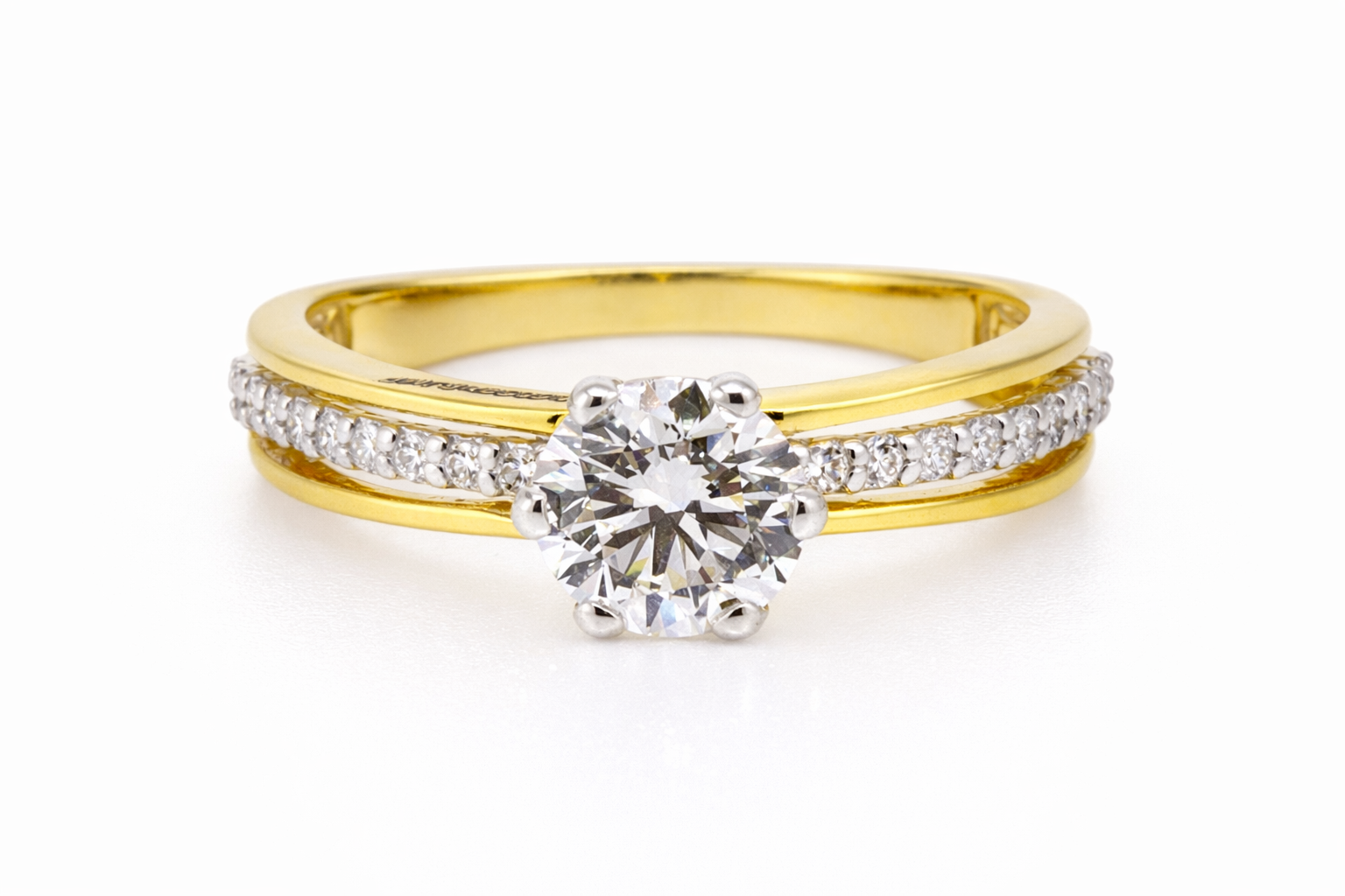 Anello Solitario da Donna in oro 18Kt TIZIANO TIZ ANOR 17