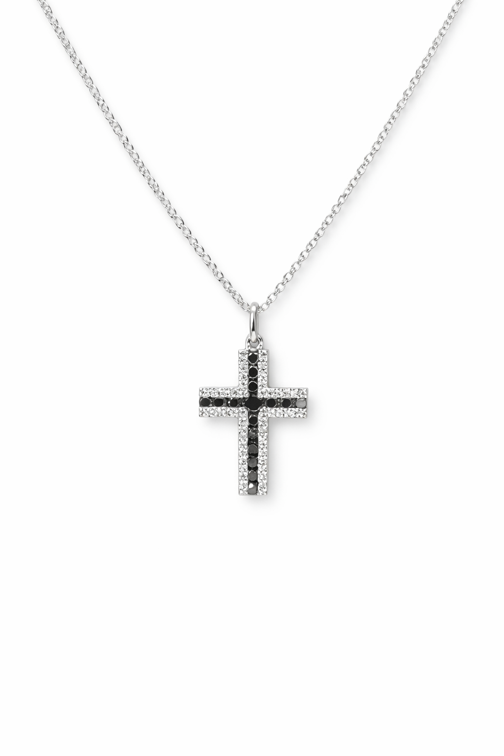 Collana Unisex con Croce in Oro 18Kt e Diamanti Gianni Carità CRF845/OBN