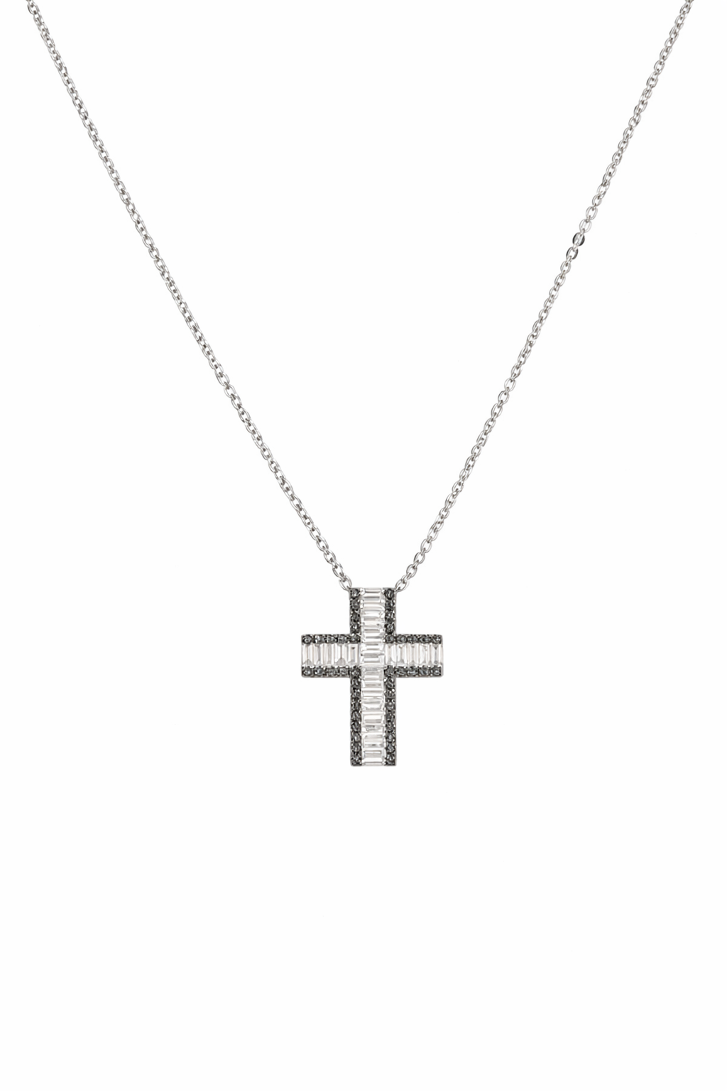 Collana Unisex con Croce in Oro 18Kt e Diamanti Gianni Carità CRF845/OBN