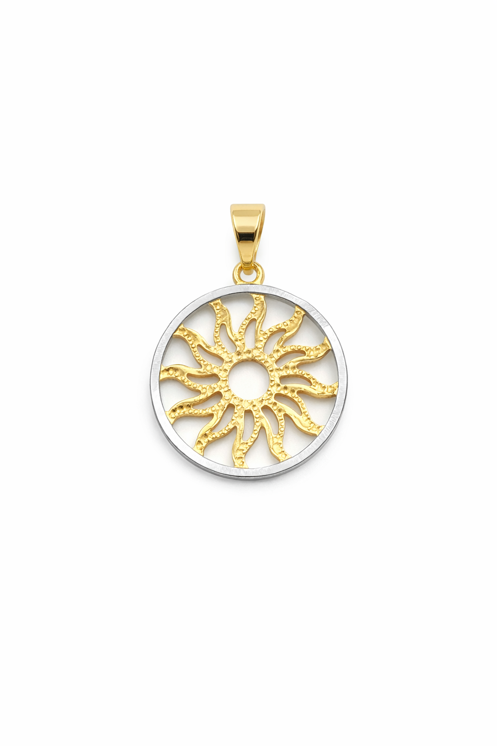 Charm Donna Sole in oro Bicolore 18Kt TIZIANO TIZ ORCND 387