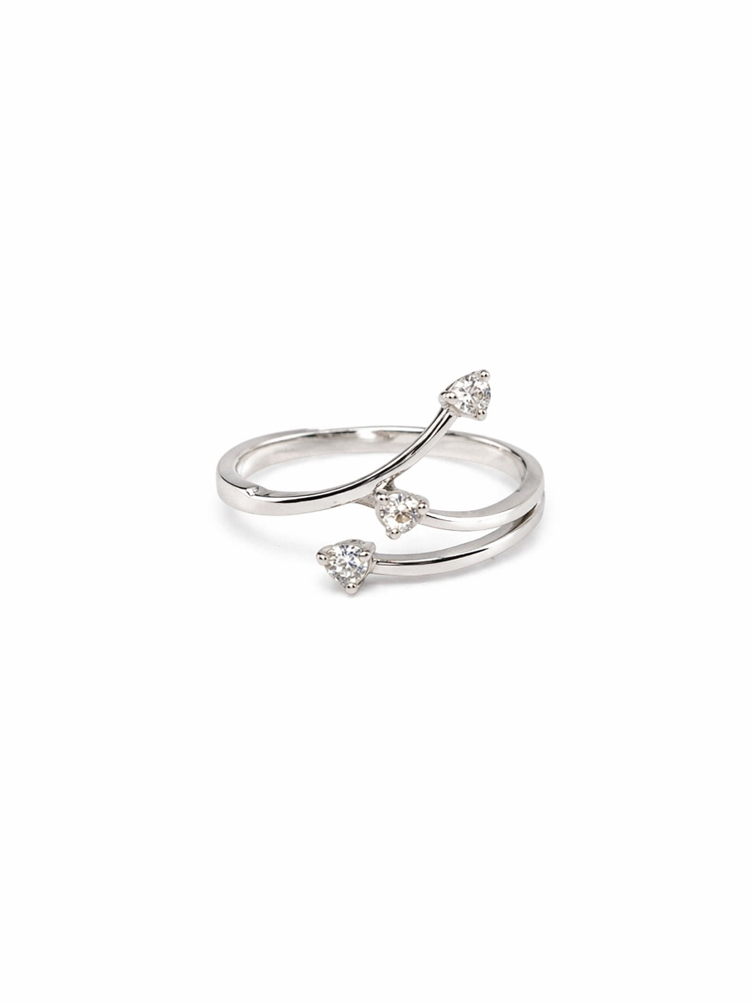 Anello Trilogy da Donna in oro 18Kt e diamanti TIZ TLM3