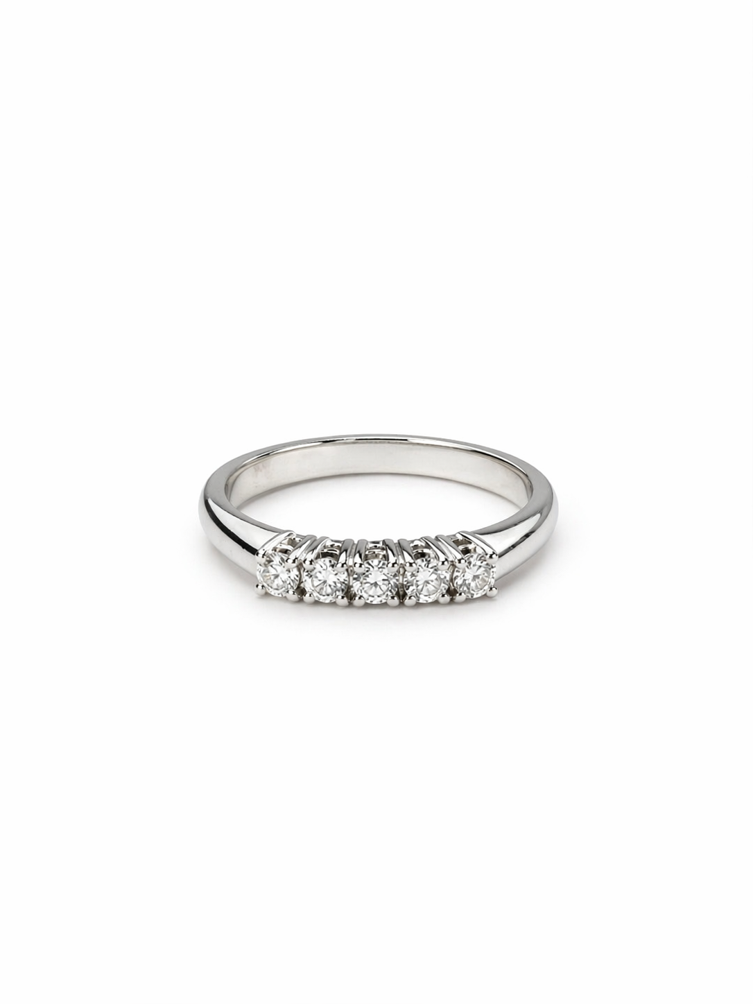 Anello 5 pietre da Donna in oro 18Kt e diamanti TIZ TI5PIE