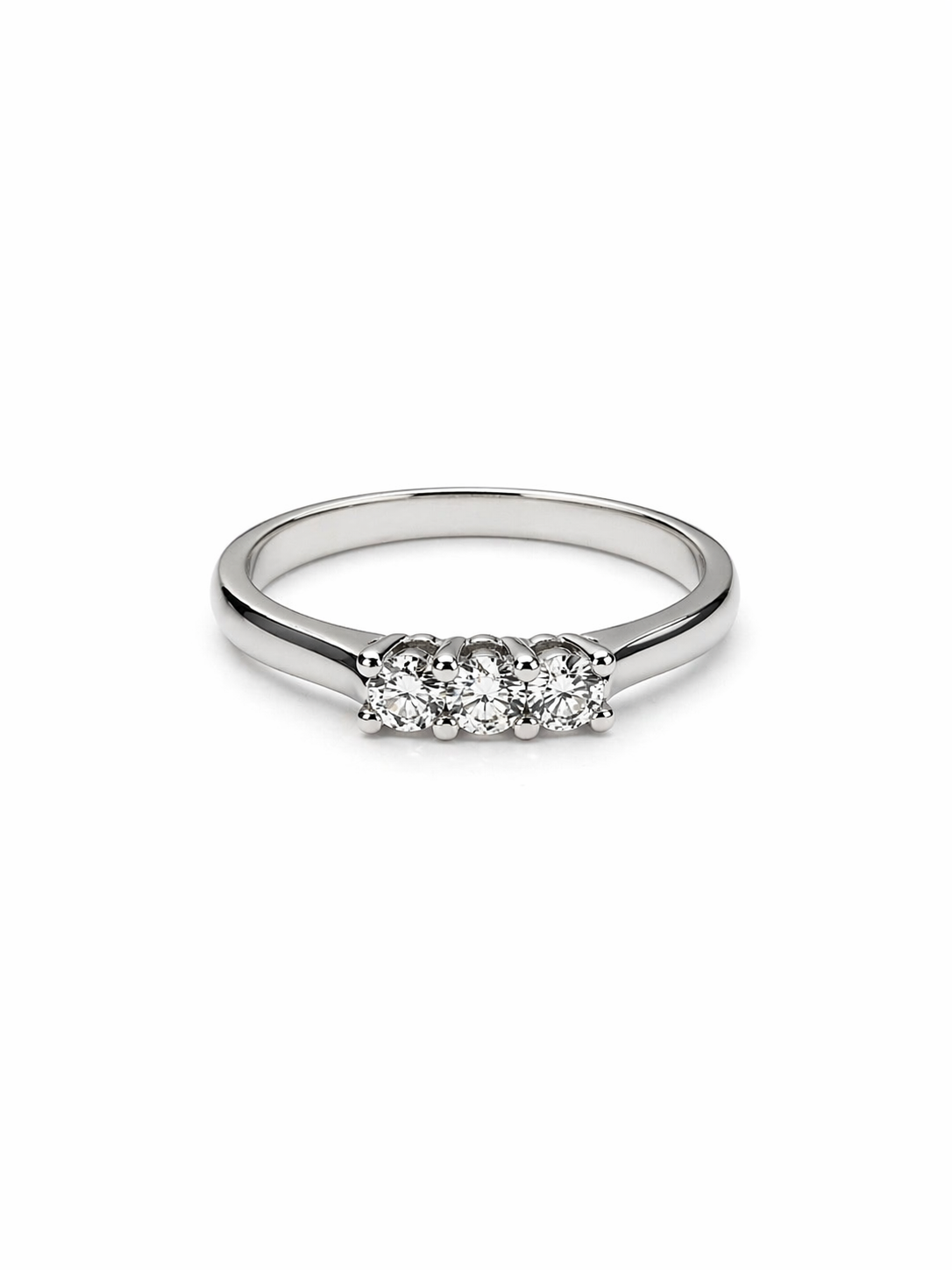 Anello Trilogy da Donna in oro 18Kt e diamanti TIZ TITRI04