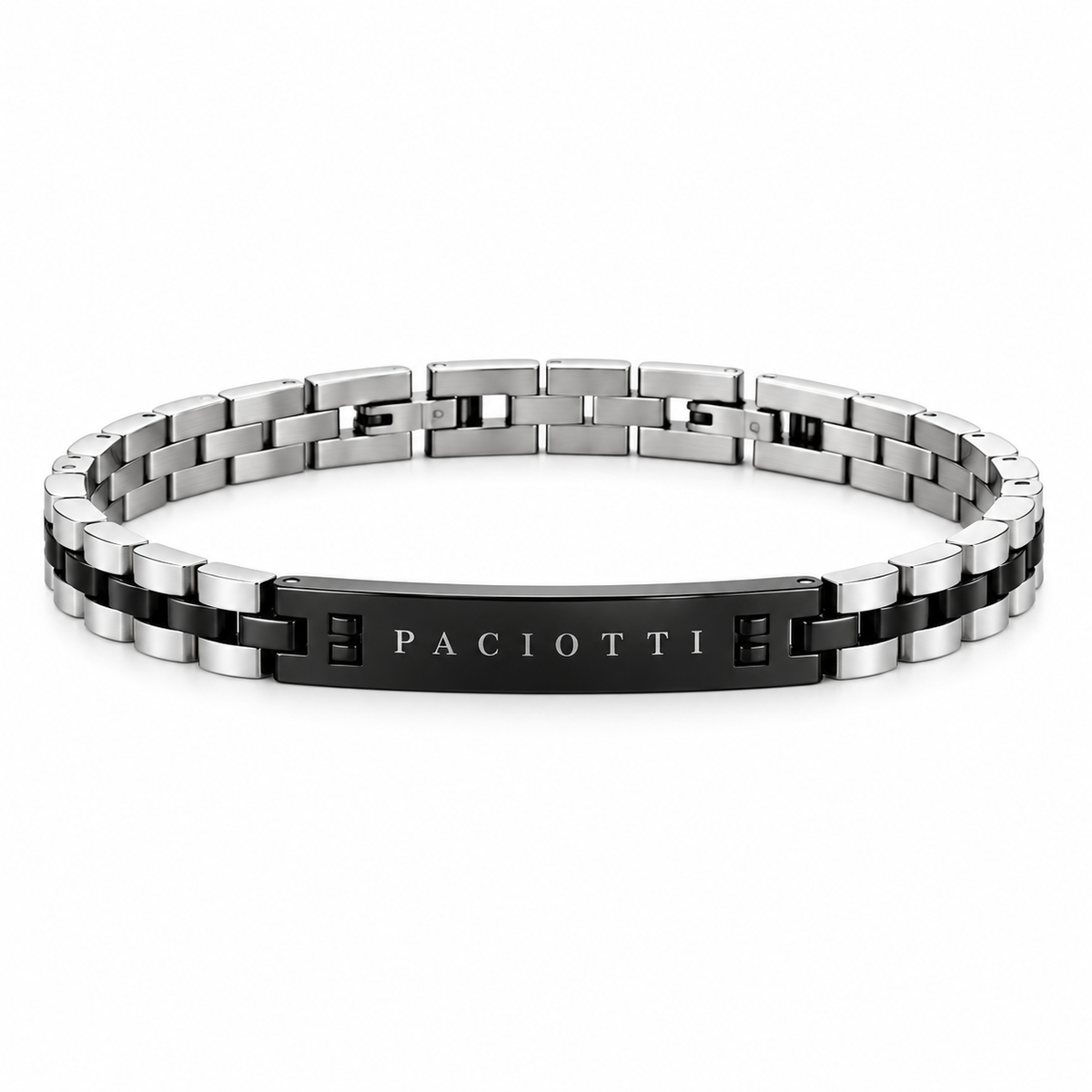 Bracciale da Uomo in Acciaio e pvd Nero 4US Paciotti 4US 4UBR7979