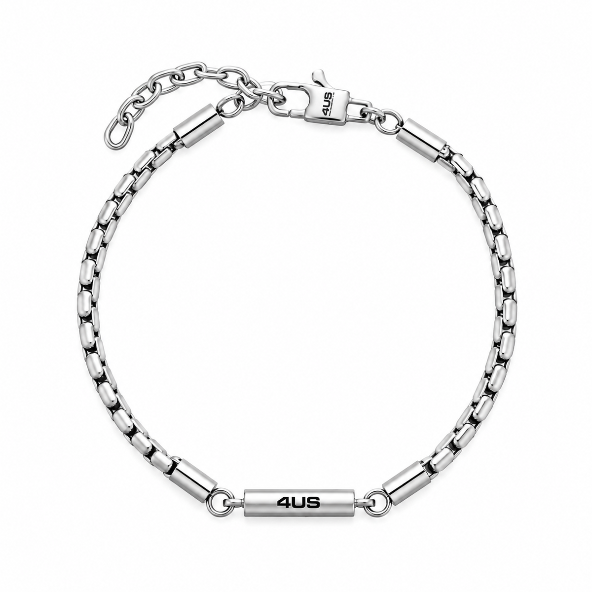 Armband 4US Cesare Paciotti Herren Edelstahl Semistarr Blau 4US 4UBR7571
