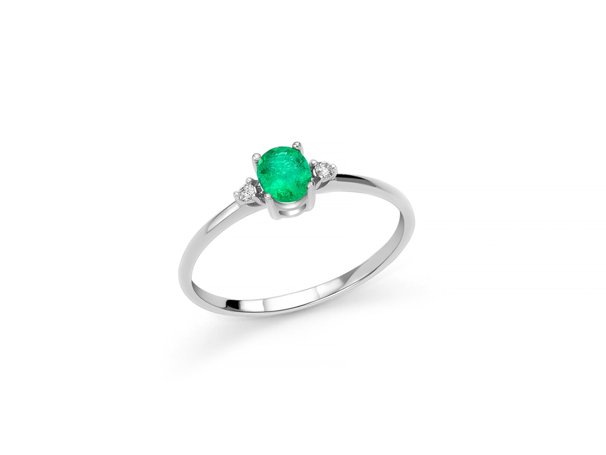 ANELLO DA DONNA MILUNA CON SMERARDO E DIAMANTI MIL LID3647