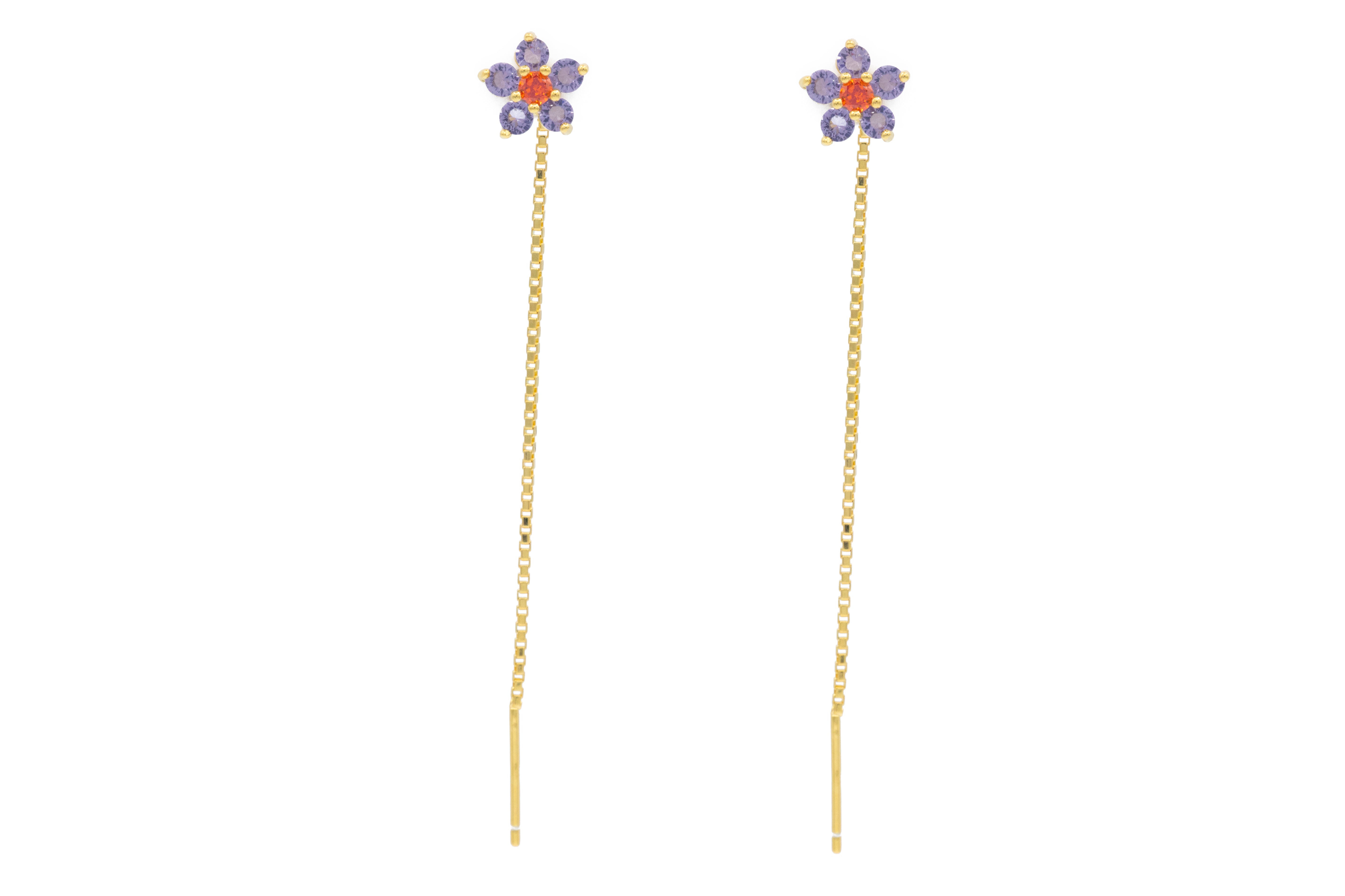 Mono-Orecchino da Donna Flora Drop in Argento 925 TIZ DROP 44