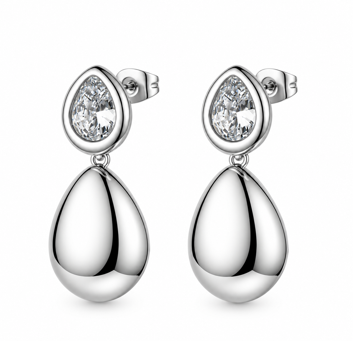 Orecchini da Donna pendenti con goccia Glow in Acciao Brosway BROS BGW27
