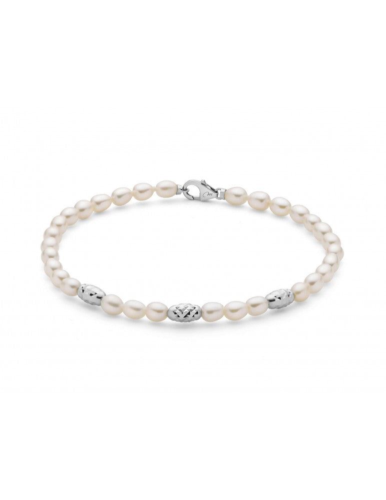 Bracciale da Donna Miluna in Argento E Perle MIL PBR3641B