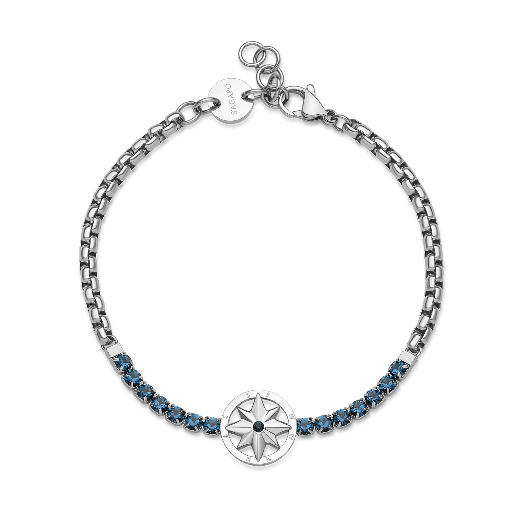 Bracciale NAUTIKA rosa dei venti da Uomo SAG SNK18