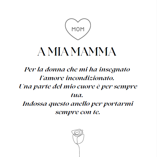 Anello "Skiny Mom" Mamma che BRILLA