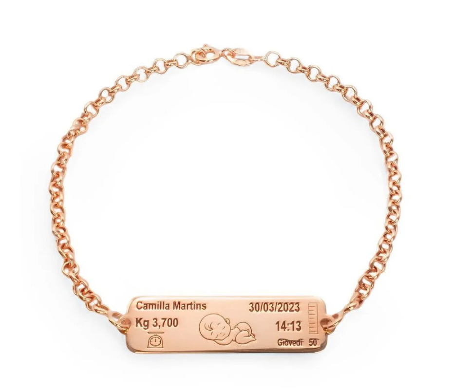 Bracciale Nascita Personalizzato in Argento 925 TIZ AGBR98