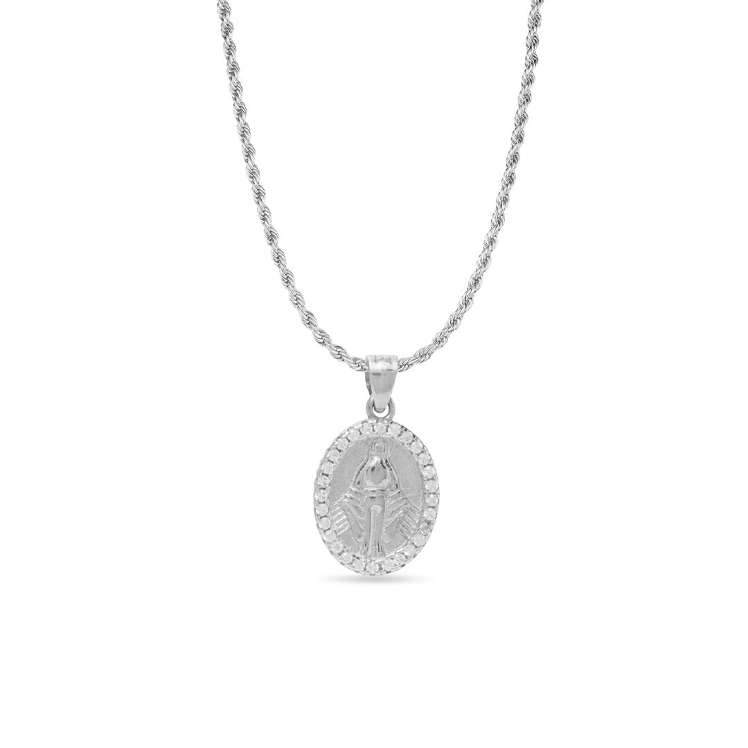 Collana Protezione da Uomo in Argento 925 e zirconi TIZ AGCOL 03
