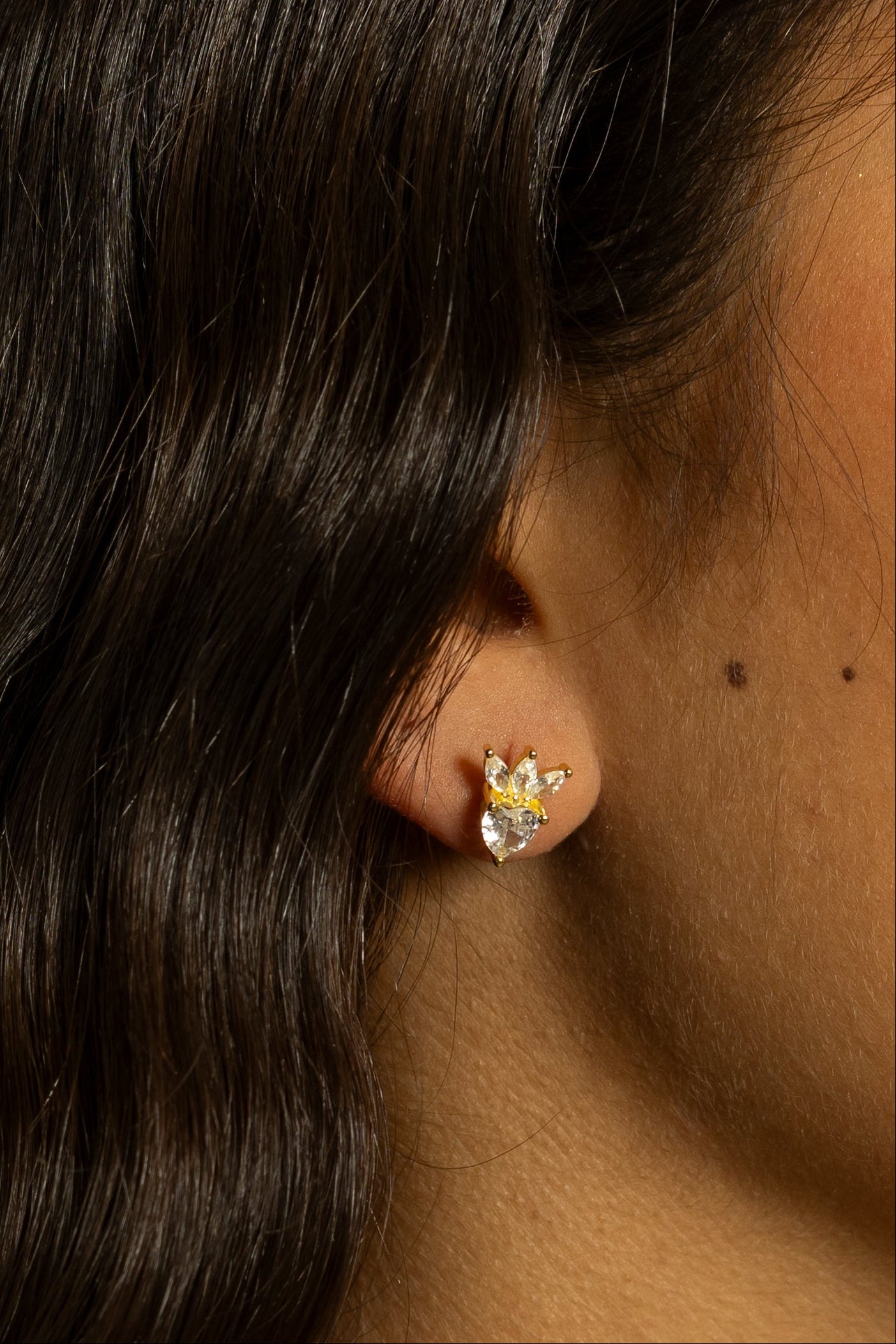 Piercing Cuore Pavè in Argento925 TIZ AGOR 341