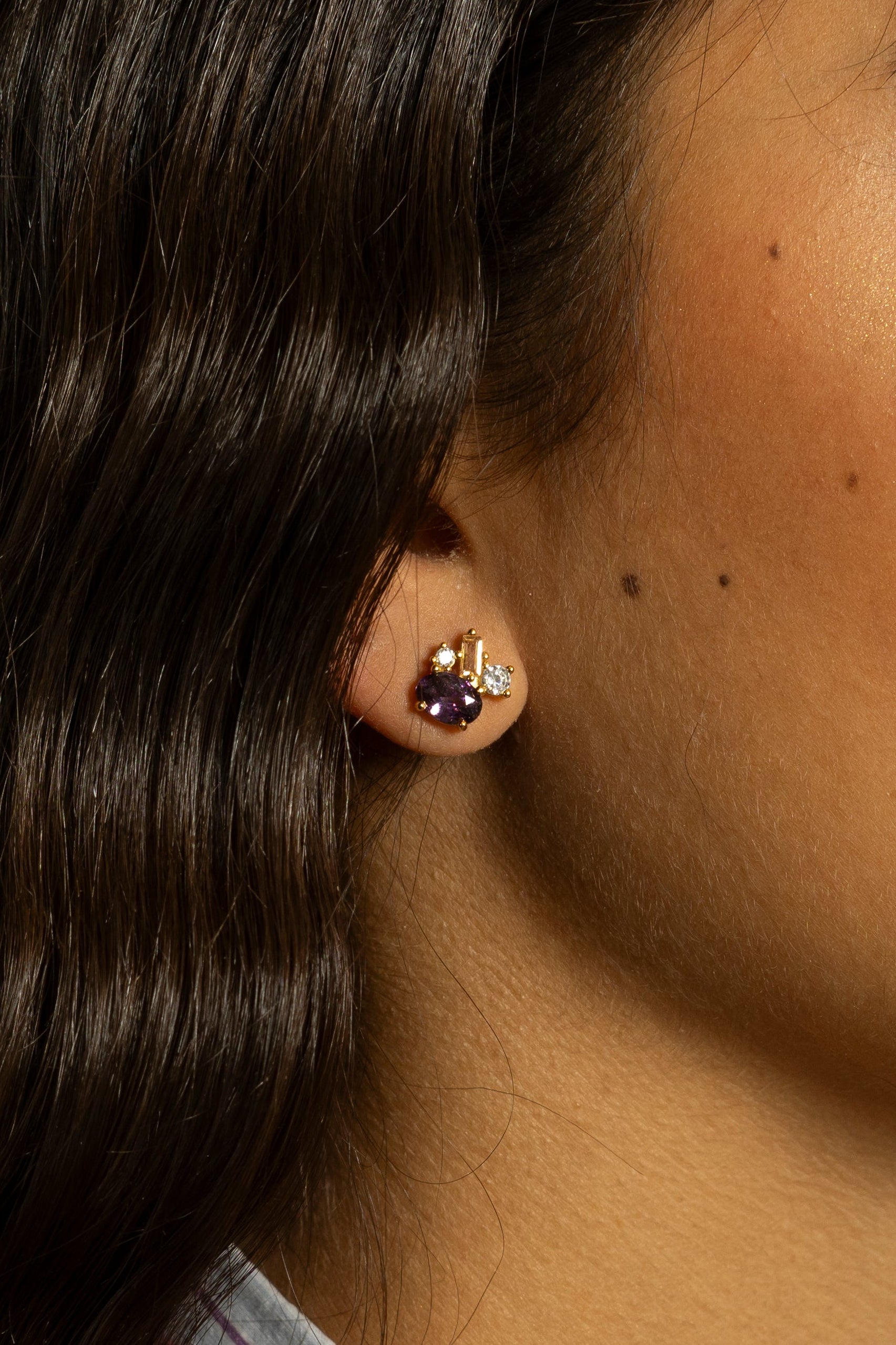 Orecchini da Donna Ametista in Argento 925 TIZ DROP 51