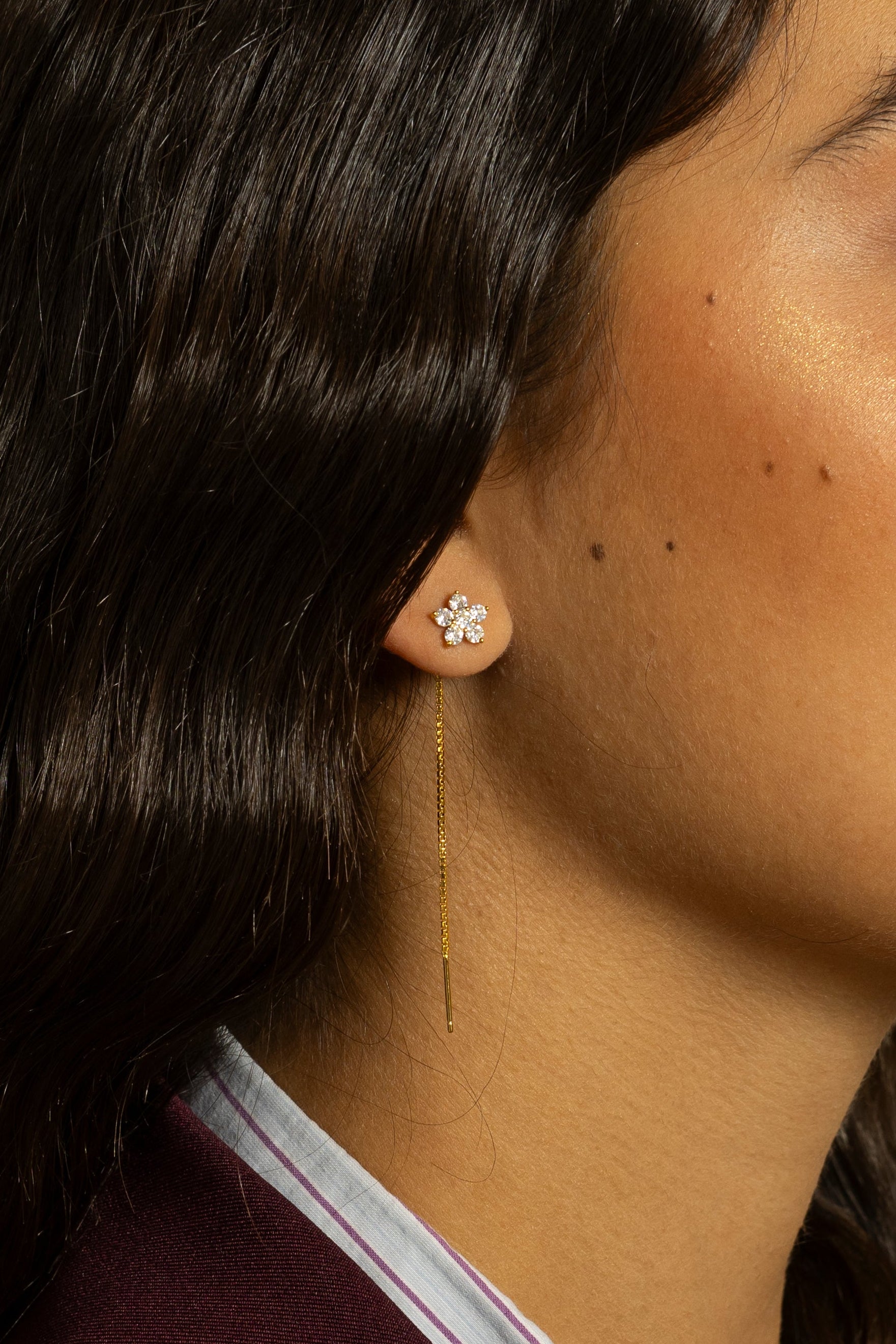 Mono-Orecchino da Donna Flora Drop in Argento 925 TIZ DROP 44