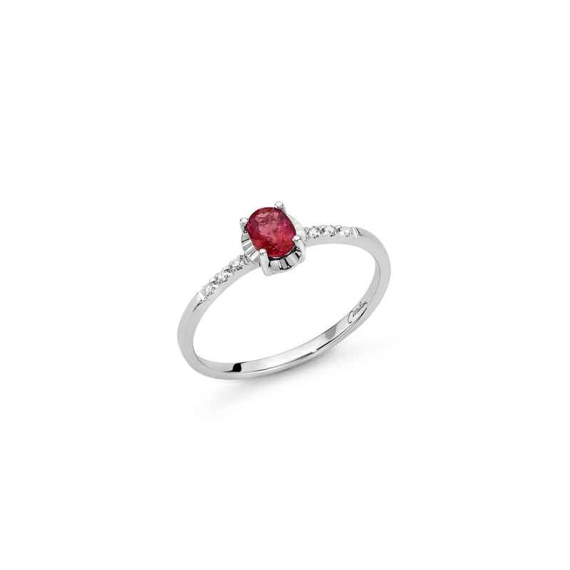 ANELLO DA DONNA MILUNA CON RUBINO E DIAMANTI MIL LID3361