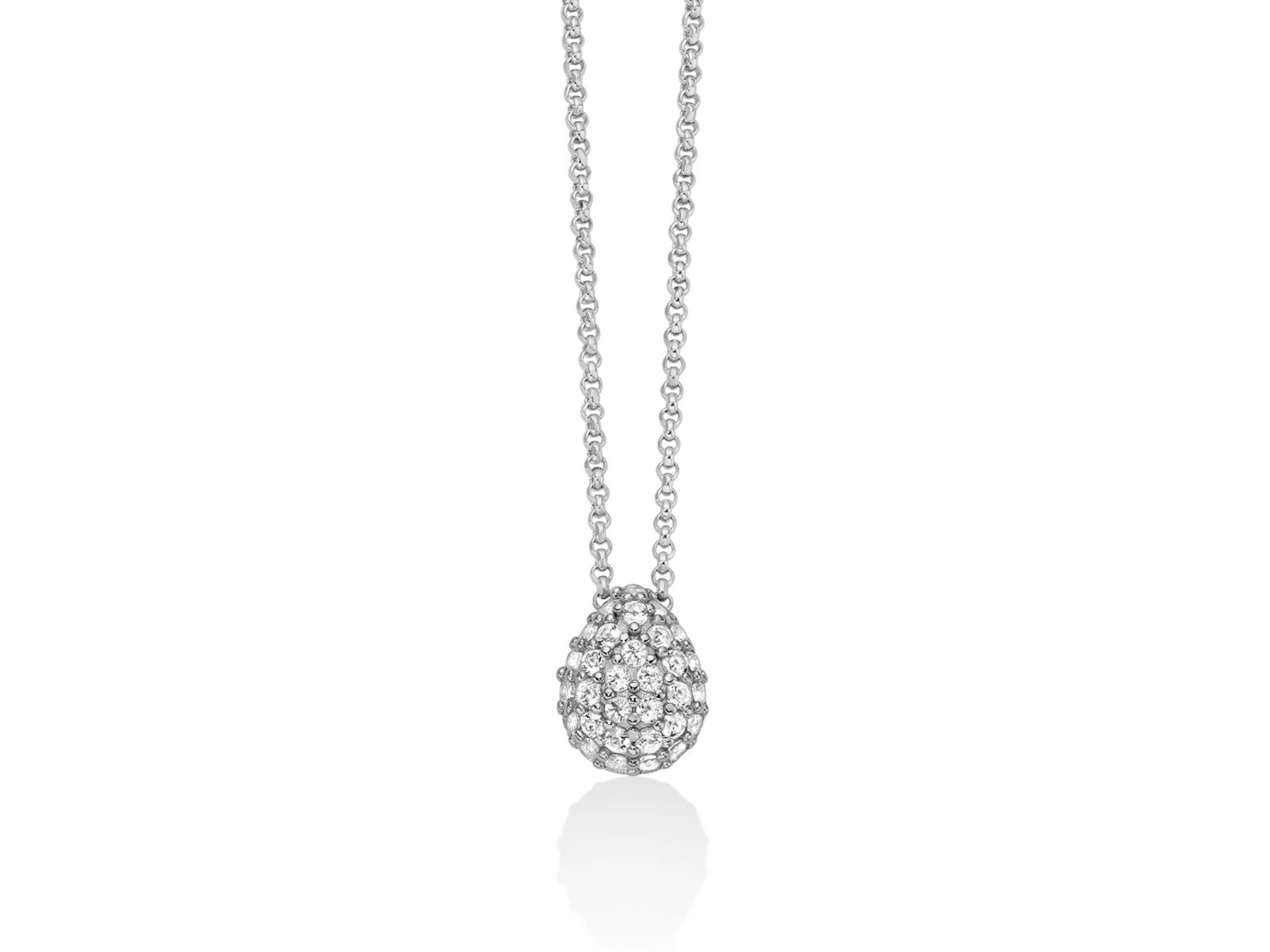 Collana da Donna Giochi di Luce con pendente a Goccia Medio in Argento 925 Miluna MIL CLD5082