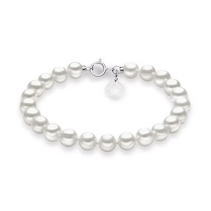 Bracciale Filo Perle Acquadolce in Oro Comete COM BRQ109AM