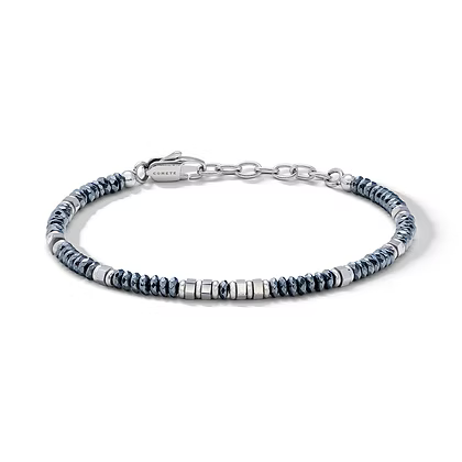 Bracciale da Uomo in acciaio con ematite Grigia Comete COM UBR1341