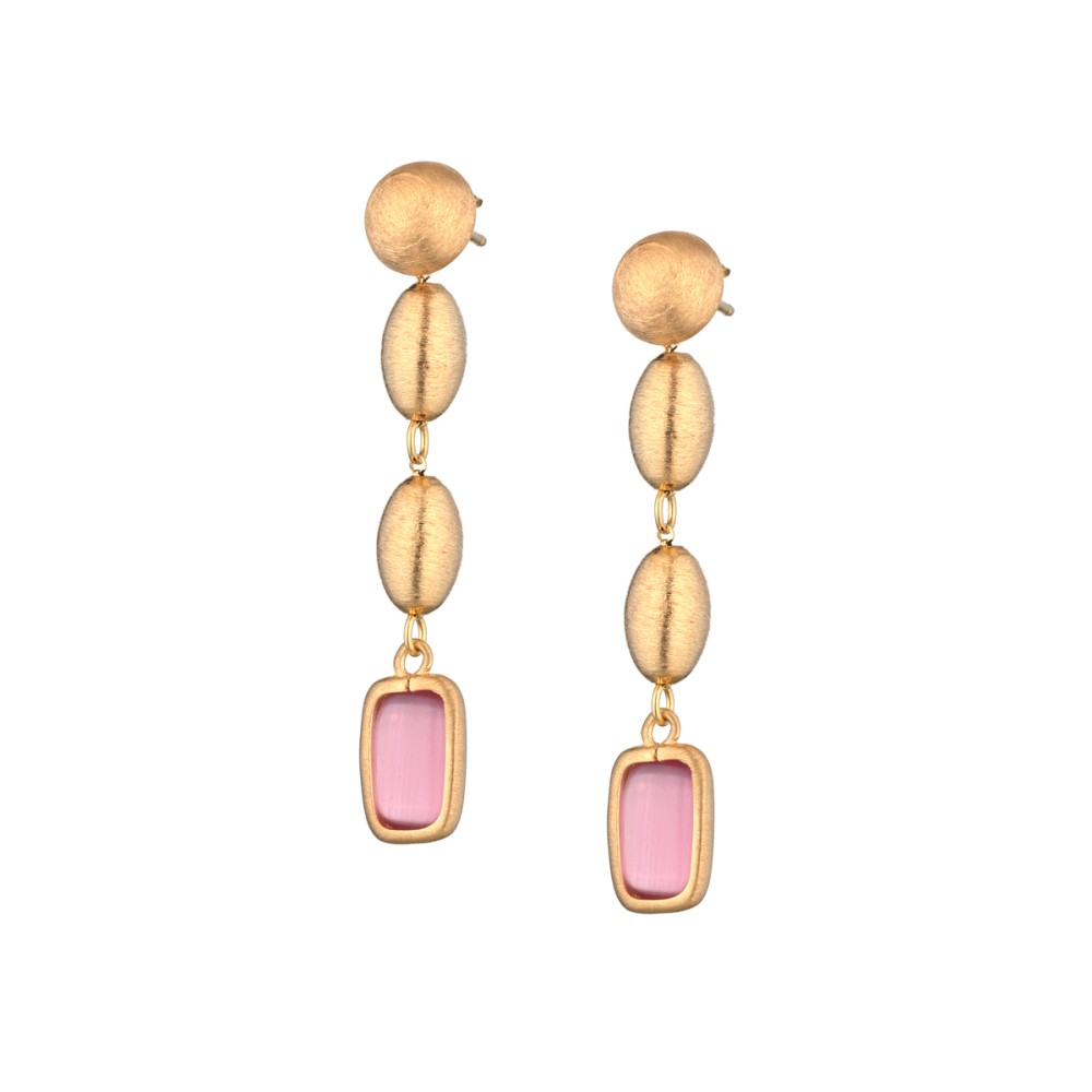 Orecchini da Donna Sassi Square in Argento 925 Marcello Pane MP ORML 027