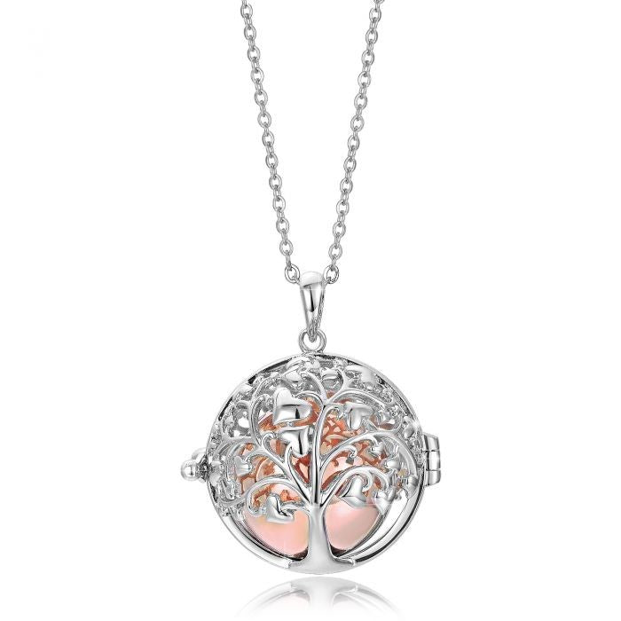 COLLANA CHIAMA ANGELI CON ALBERO DELLA VITA ACCIAIO LUCA BARRA LB CK1244