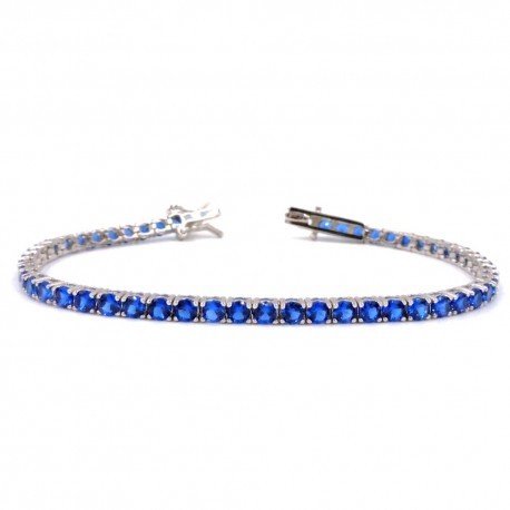 Bracciale Tennis Unisex Tiziano Argento TIZ AGTEN BLU