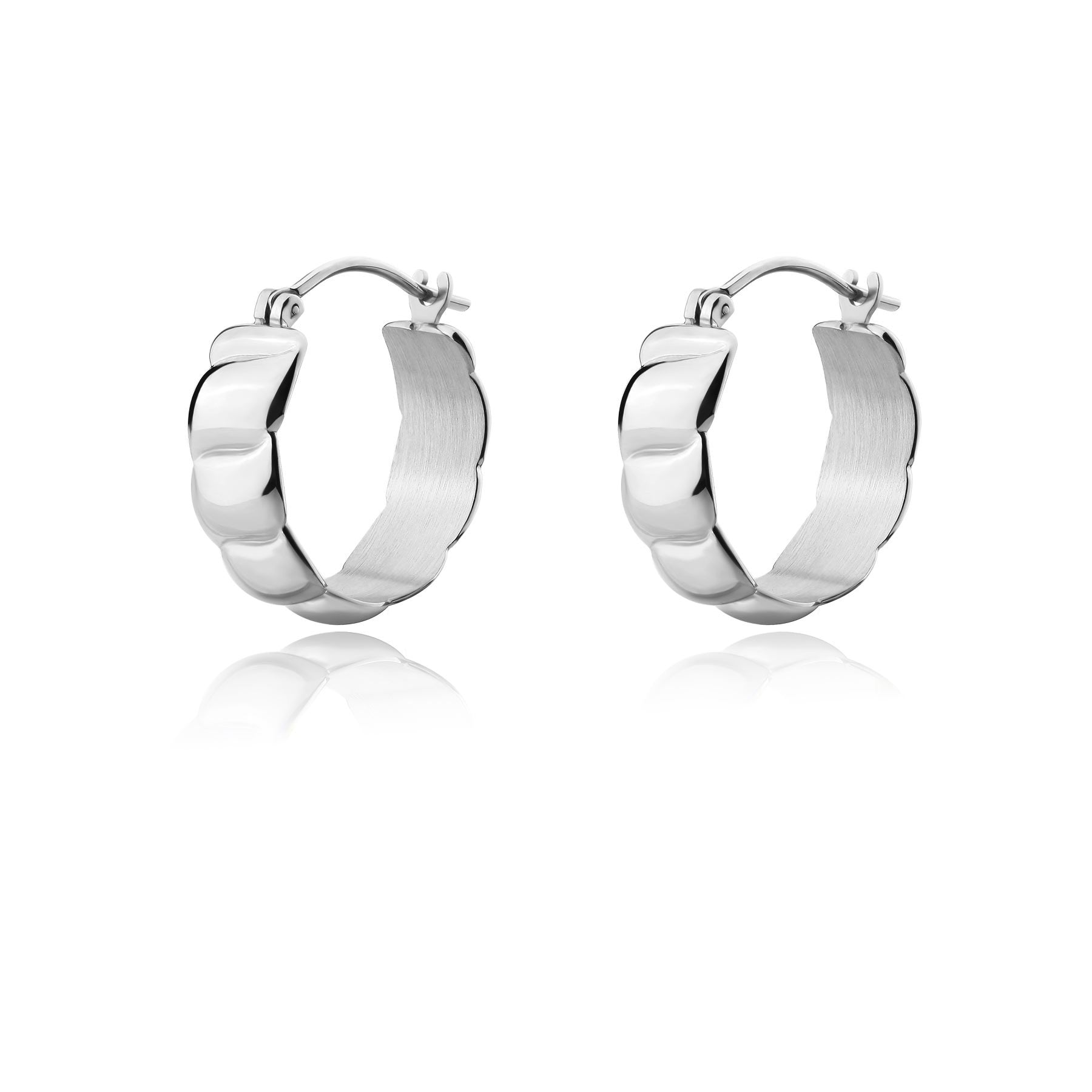 Orecchini Cerchietti da Donna CHUNKY in Acciaio SAG SHK55