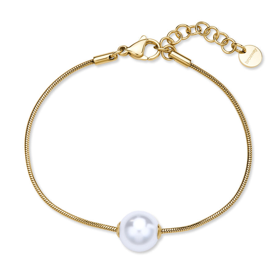 Bracciale da donna Brosway in acciaio con perla centrale BROS BPC53